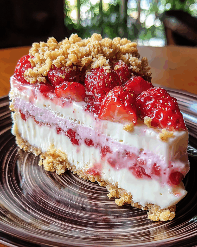 Berrylicious Strawberry Crunch Cheesecake 2