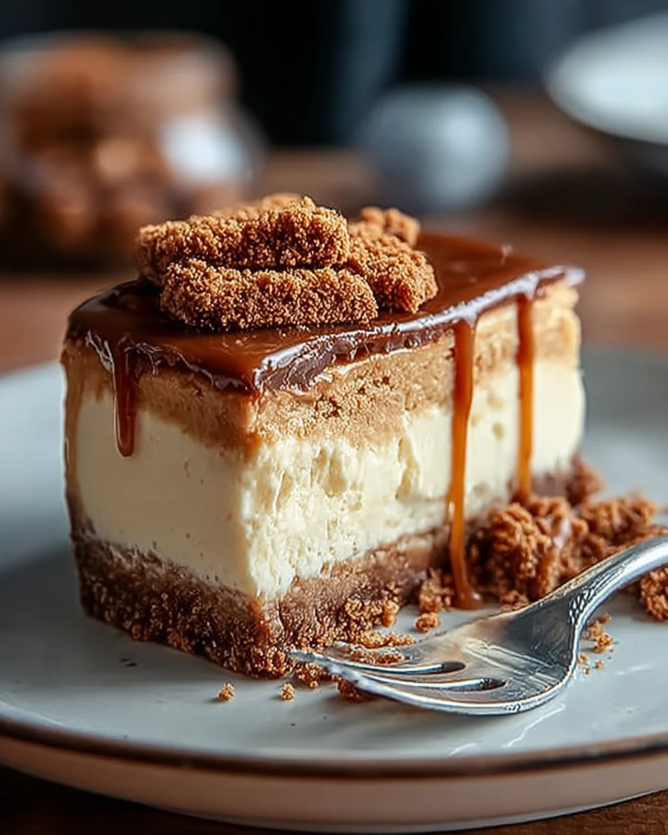 Biscoff Cheesecake: Indulge in this creamy delight!