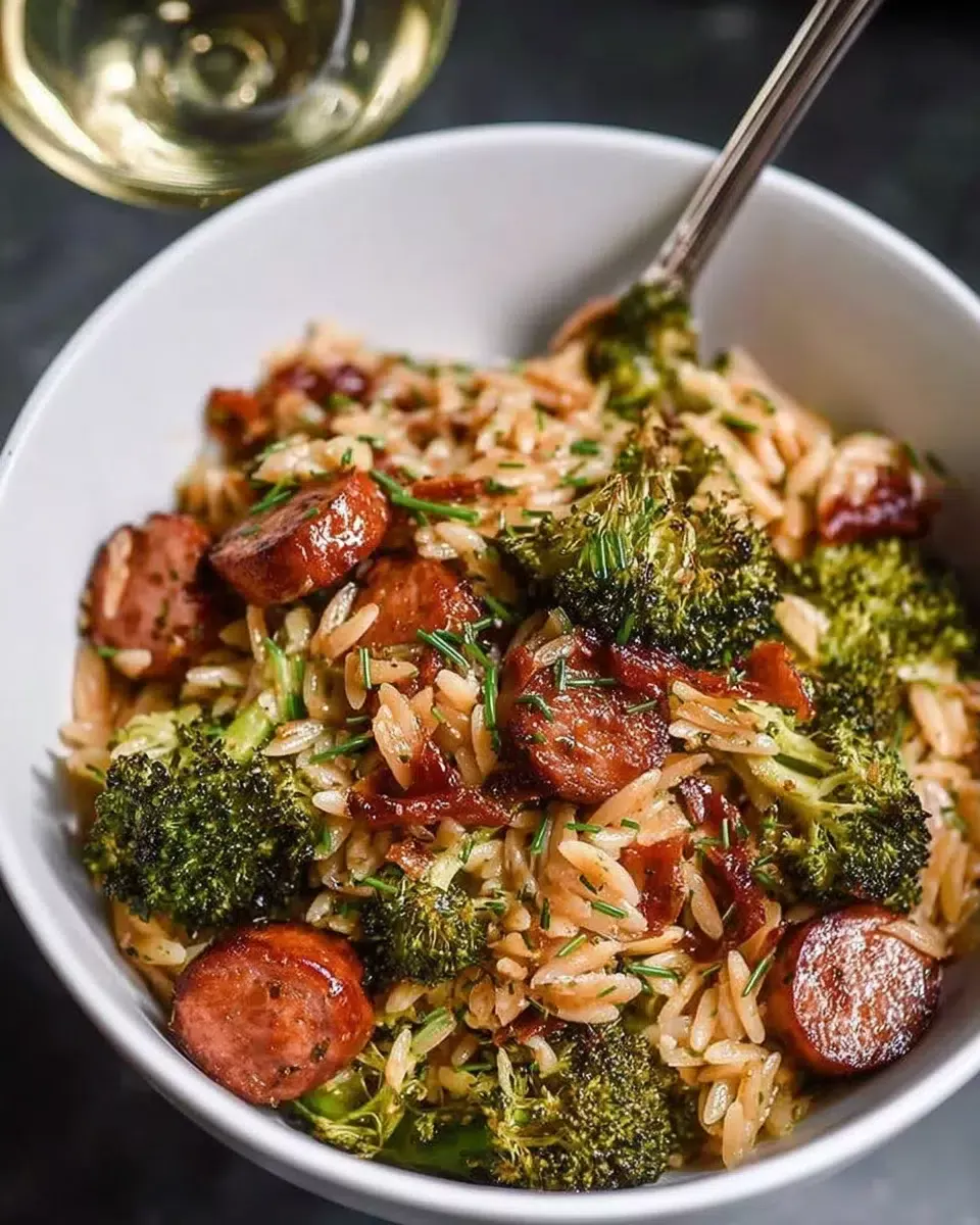 Chicken Sausage and Broccoli Orzo is a Must-Try Dish!