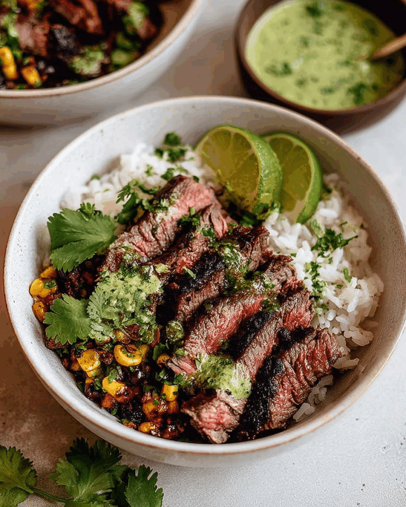 Cilantro Lime Steak Bowls 2