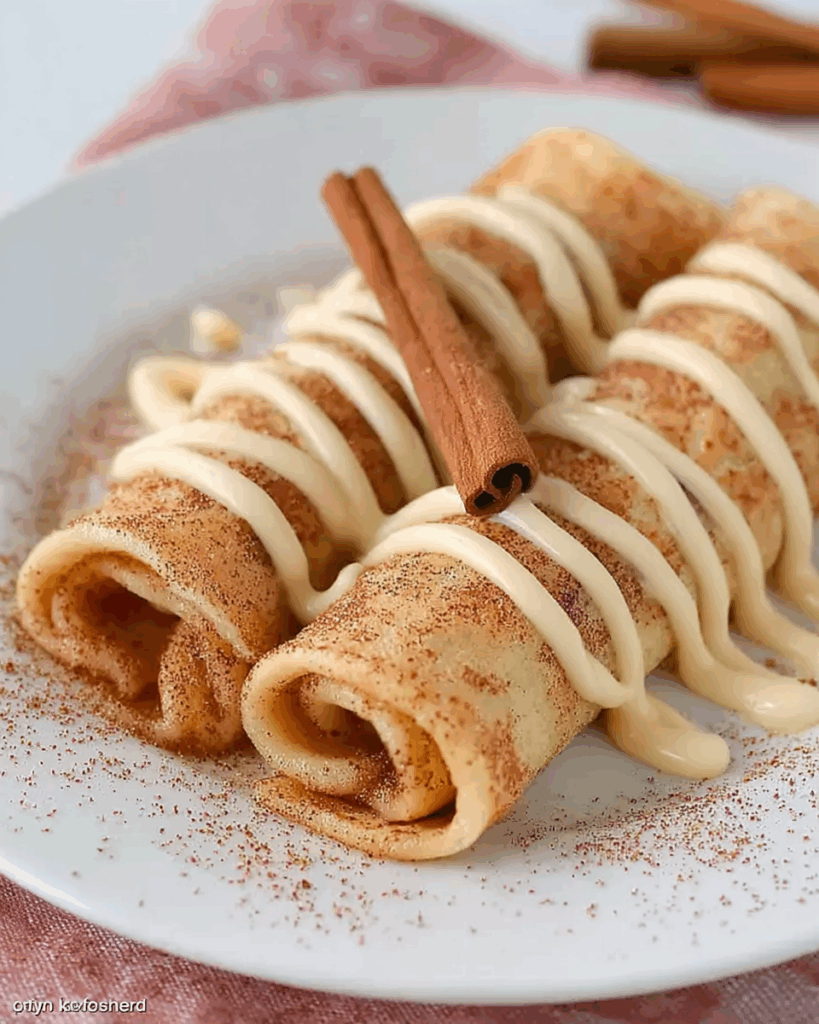 Cinnamon Roll Protein Crepes