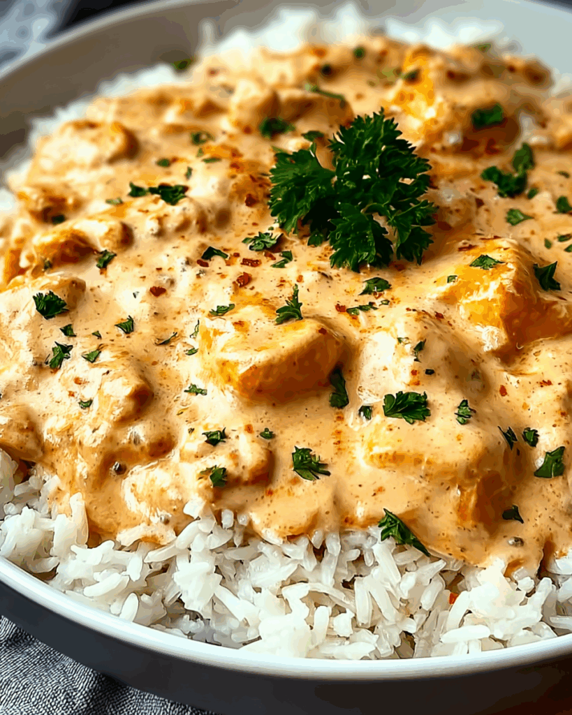 Creamy Smothered Chicken and Rice