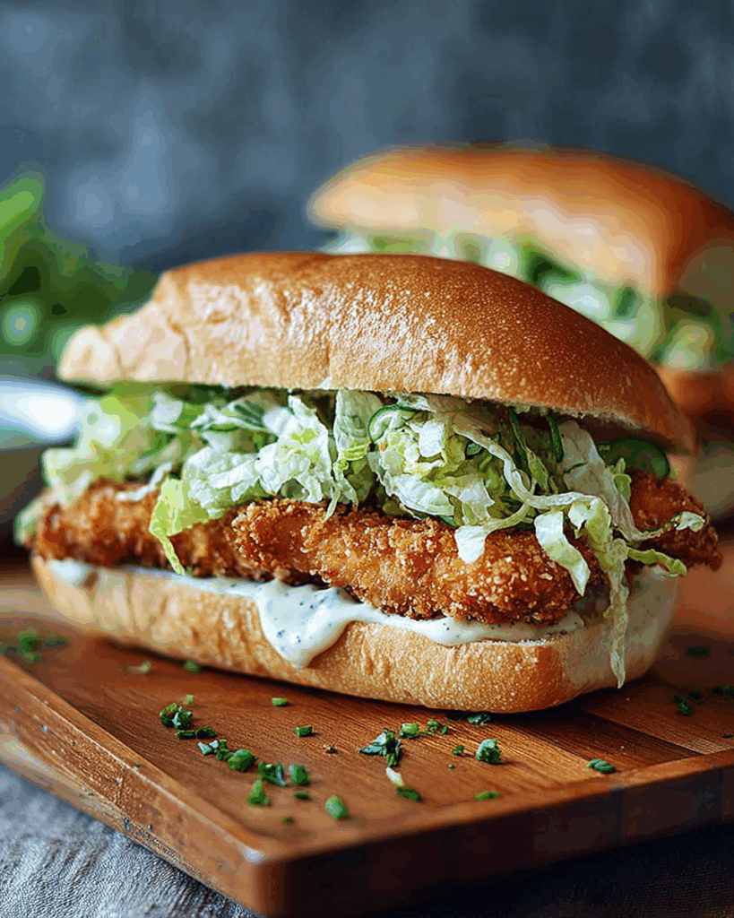 Crispy Chicken Caesar Sandwich