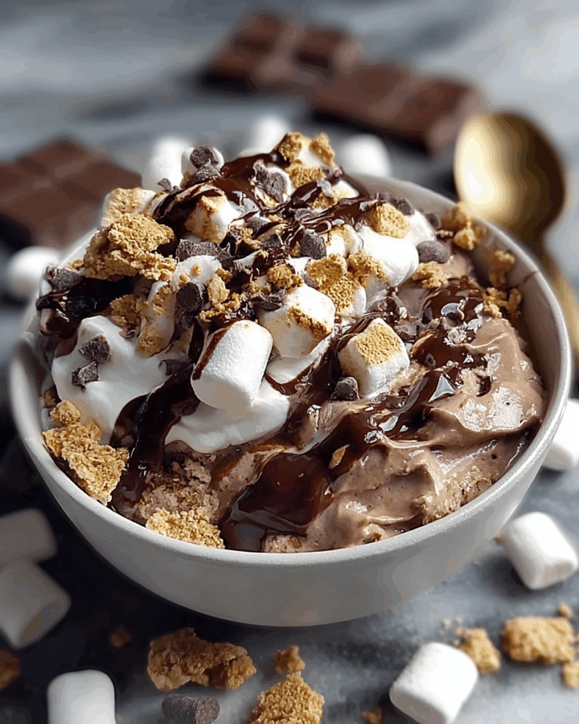 Double Chocolate Protein Smores Bowl 2