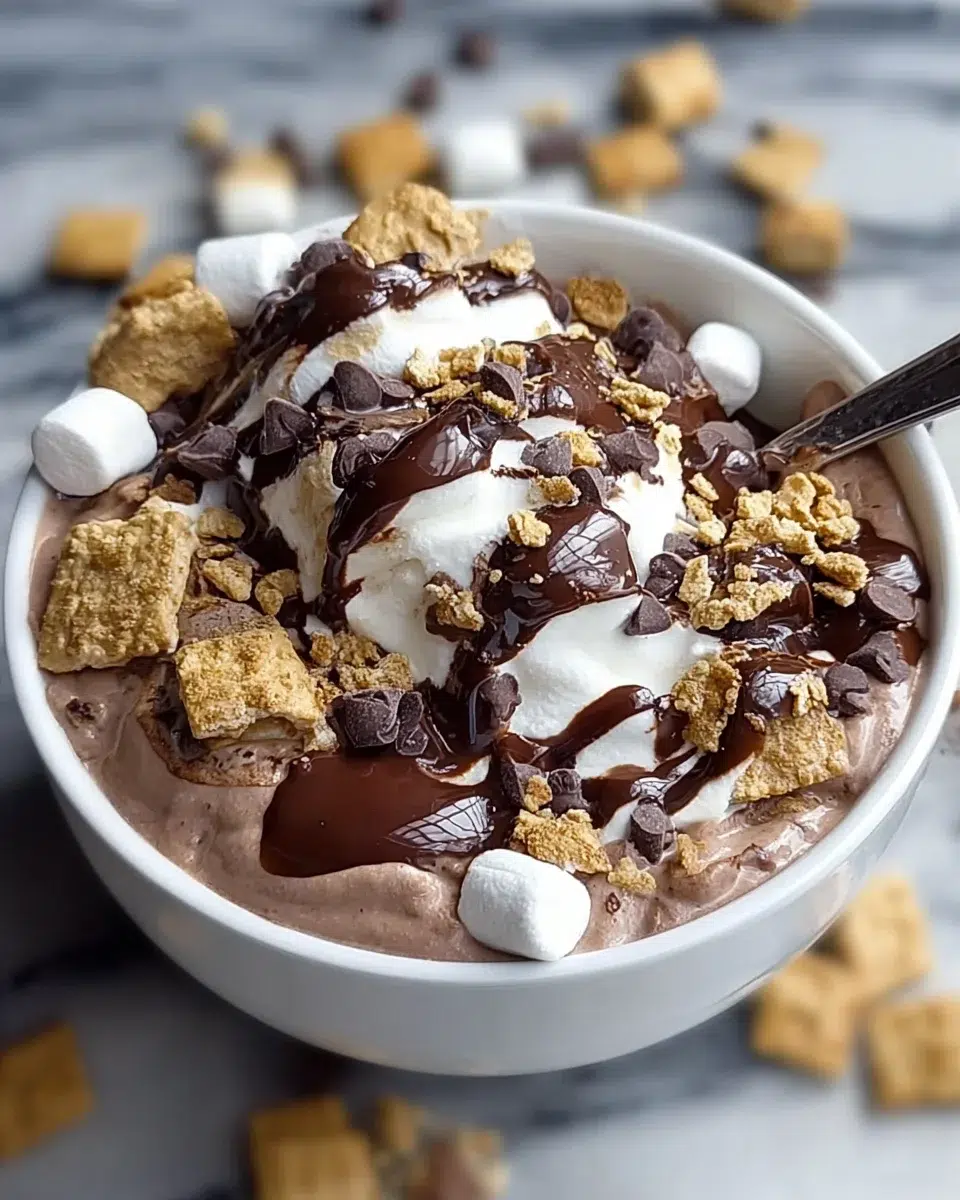 Double Chocolate Protein S'mores Bowl: A Healthy Delight!