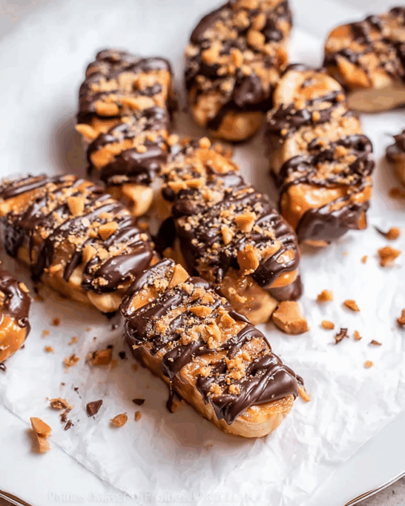Frozen Banana Snickers Bites 2