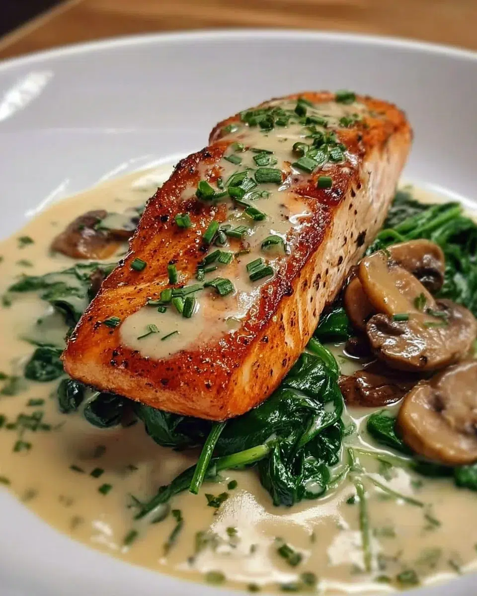 Garlic Butter Salmon with Spinach: A Quick Delight!