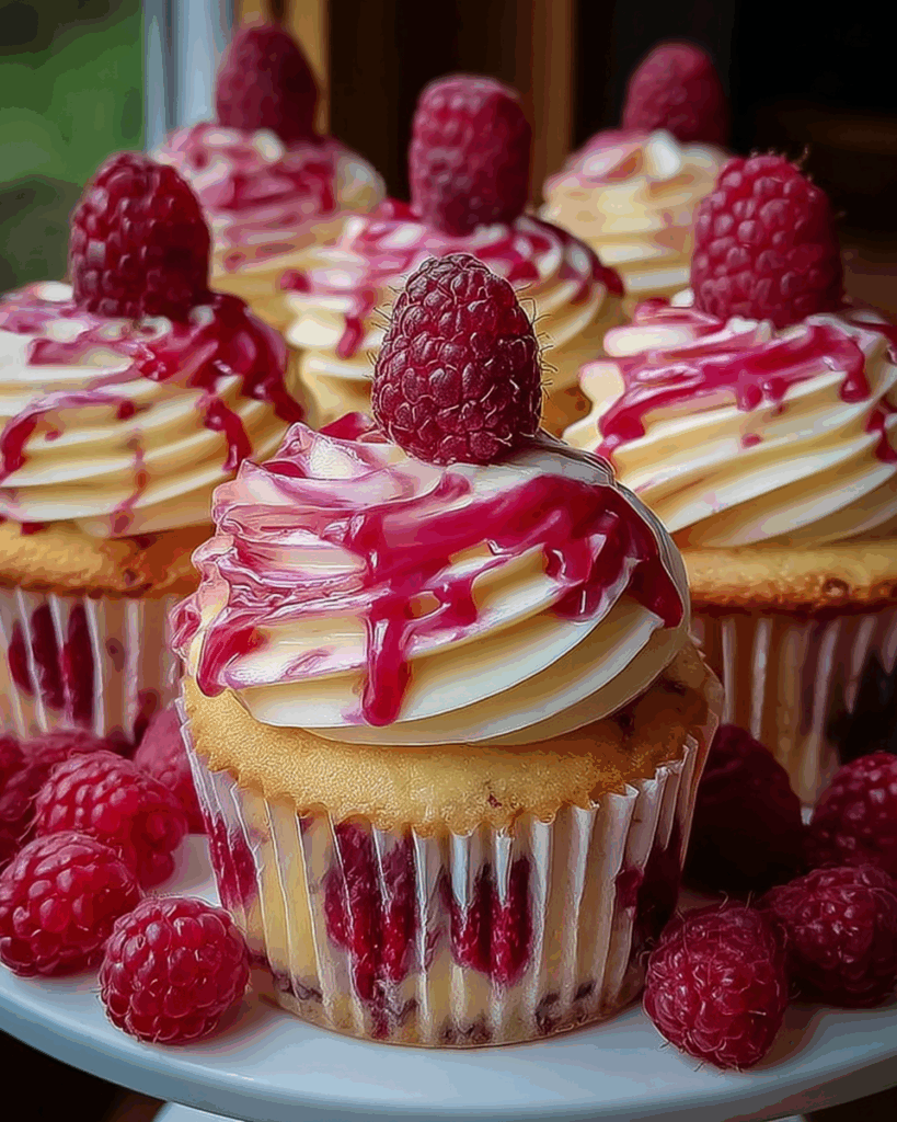 Heavenly Raspberry Cheesecake Cupcakes