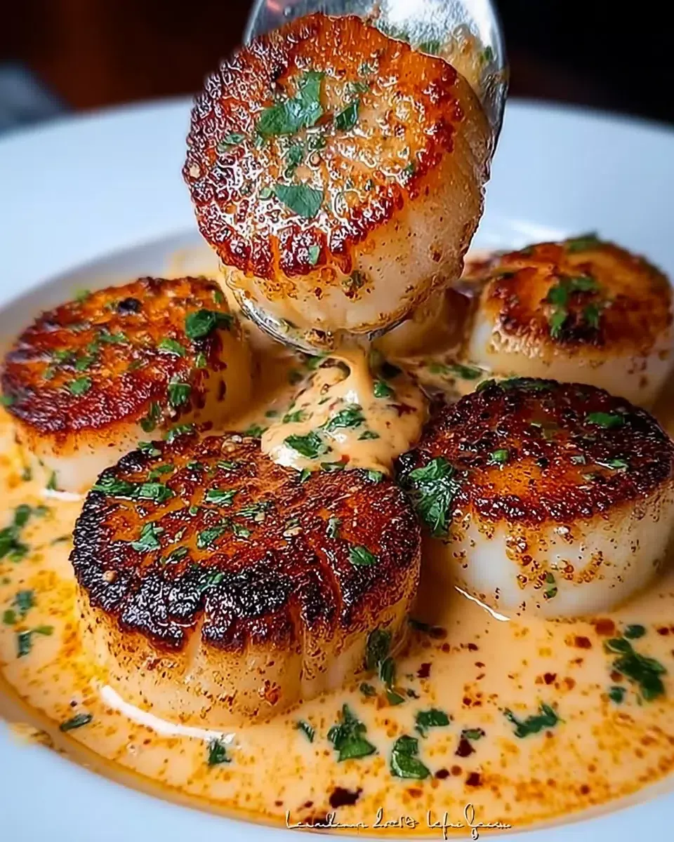 Seared Scallops with Spicy Cajun Cream Sauce: Discover the Secrets!