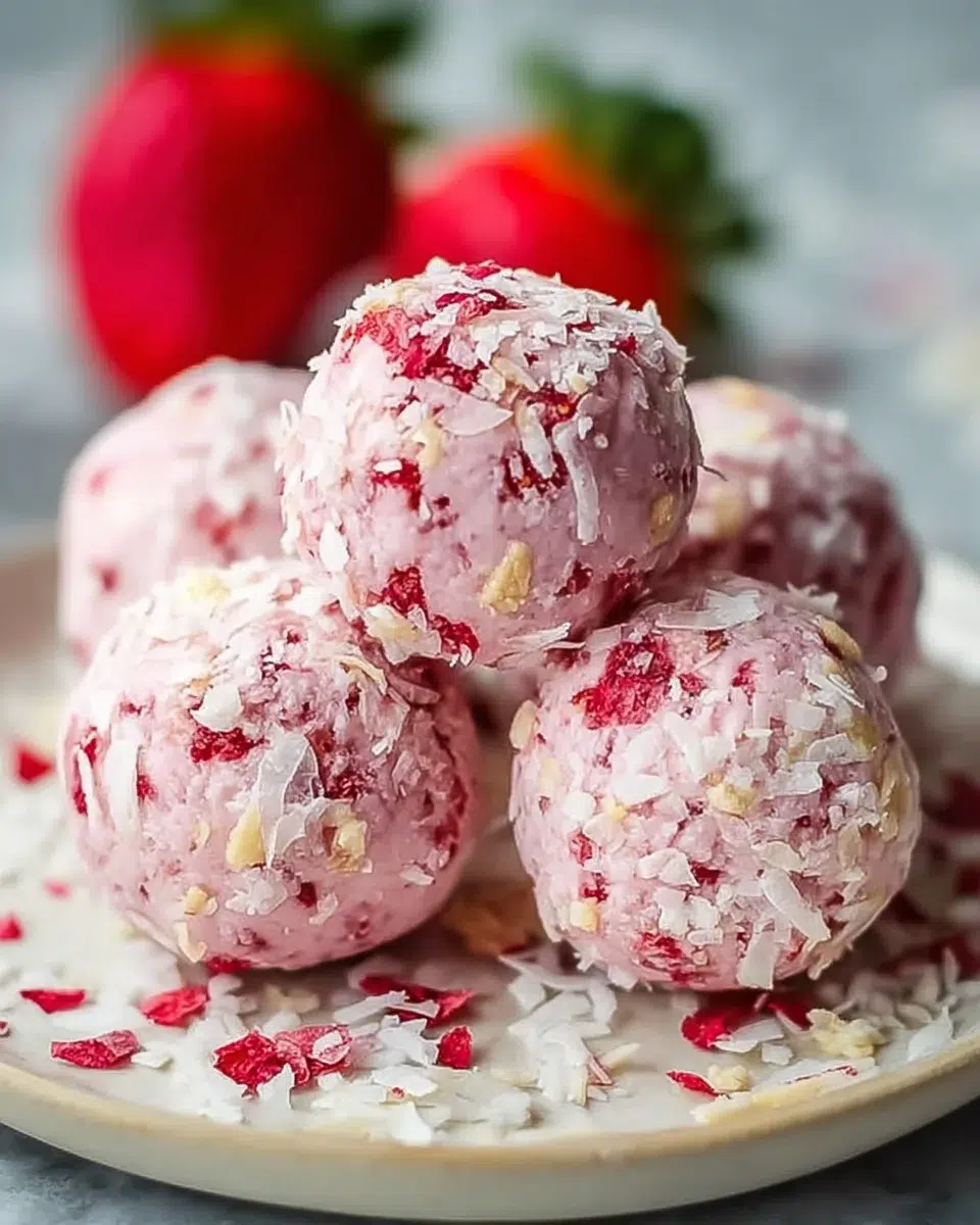 Strawberry Cheesecake Protein Balls: A Delicious Treat!