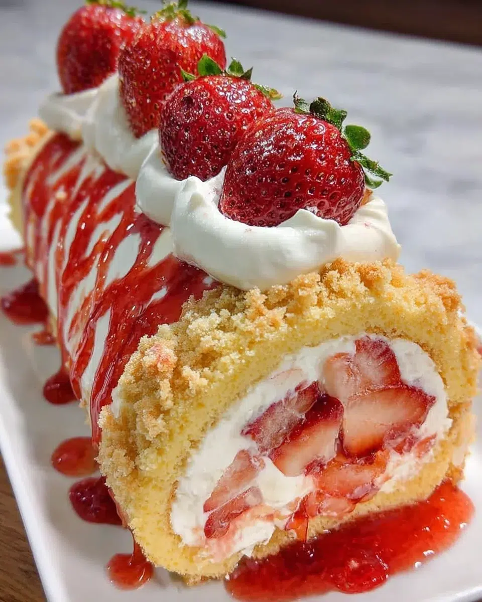Strawberry Shortcake Cheesecake Roll: A Delightful Dessert Recipe