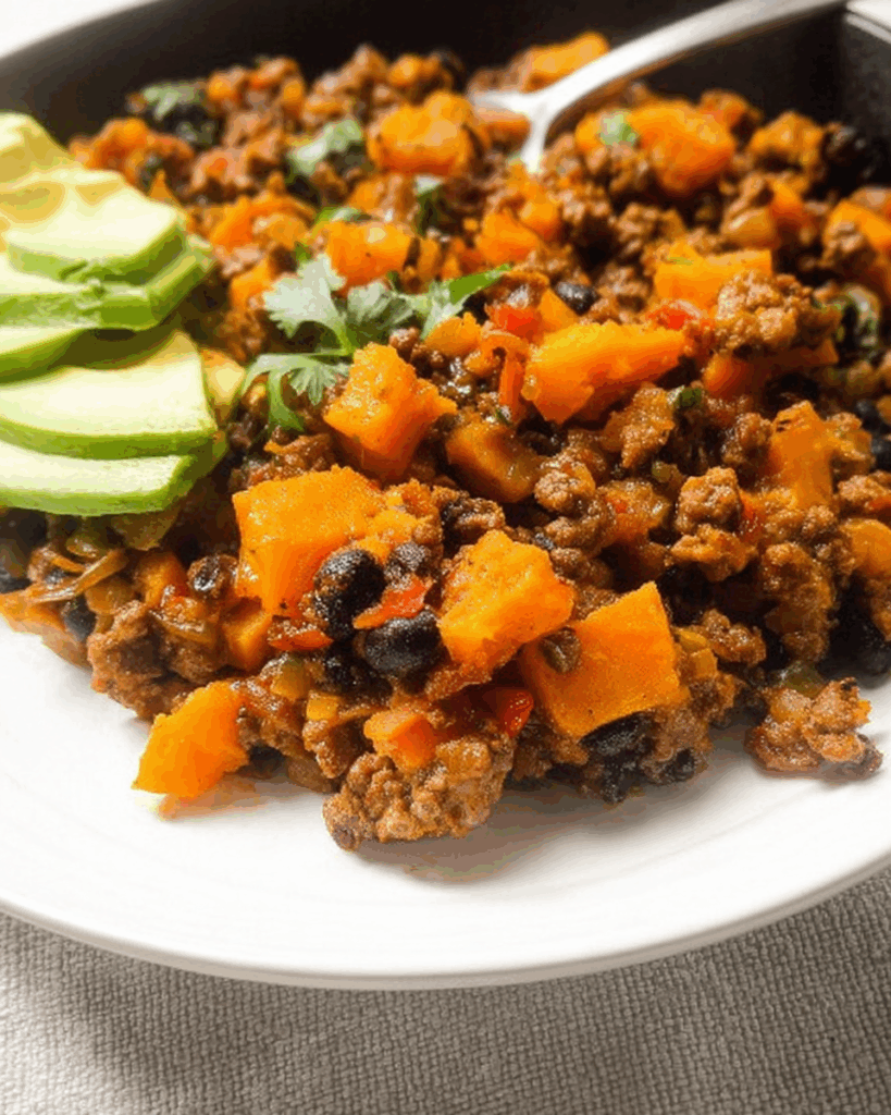 Sweet Potato and Ground Beef Skillet 3