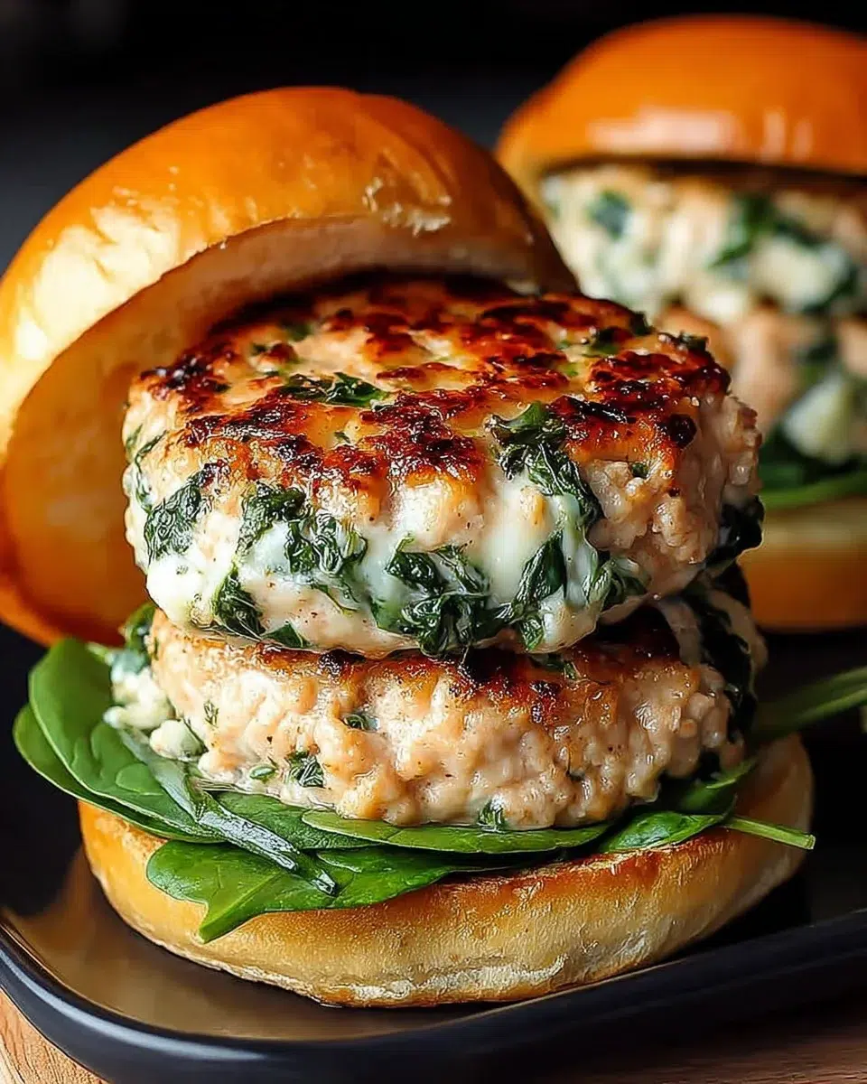 White Cheddar Spinach Chicken Burgers: A Tasty Twist!