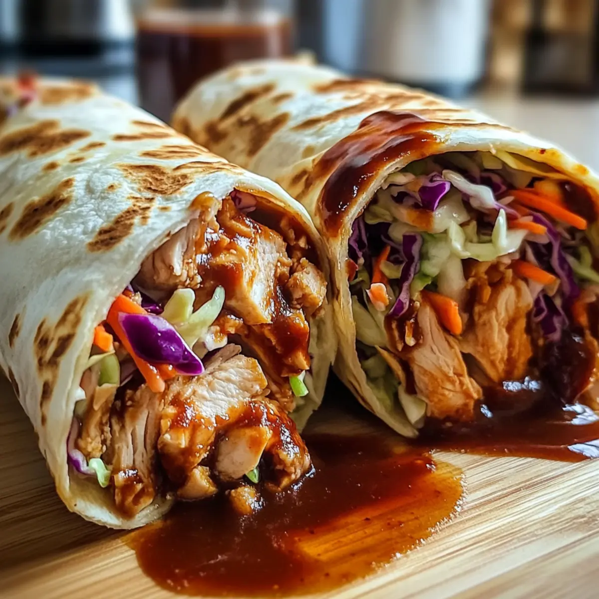 BBQ Chicken Coleslaw Wraps gzyt1d
