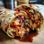 BBQ Chicken Coleslaw Wraps