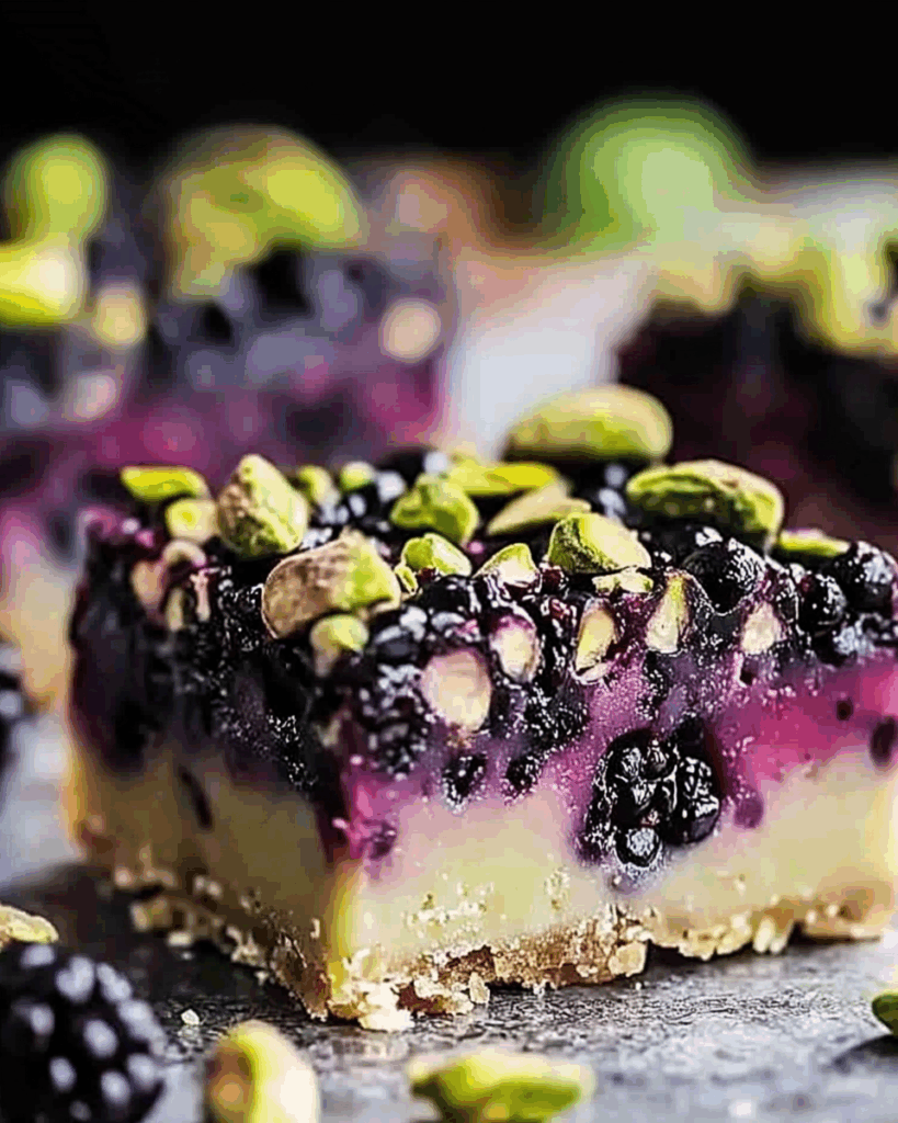 Blackberry Pistachio Dream Bars 2