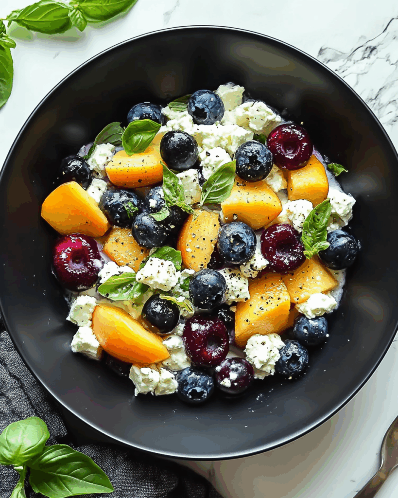 Blueberry Peach Feta Salad 2