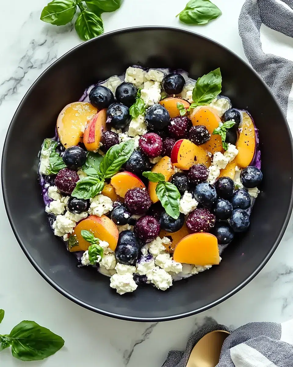 Blueberry Peach Feta Salad: A Refreshing Summer Delight