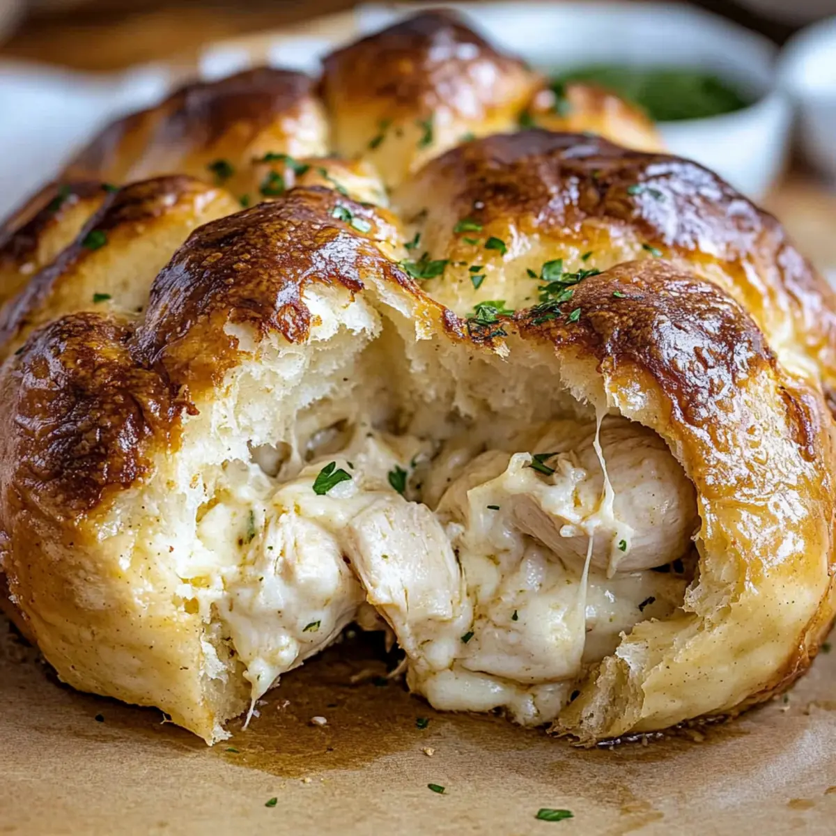 Chicken Alfredo Monkey Bread opfkl7