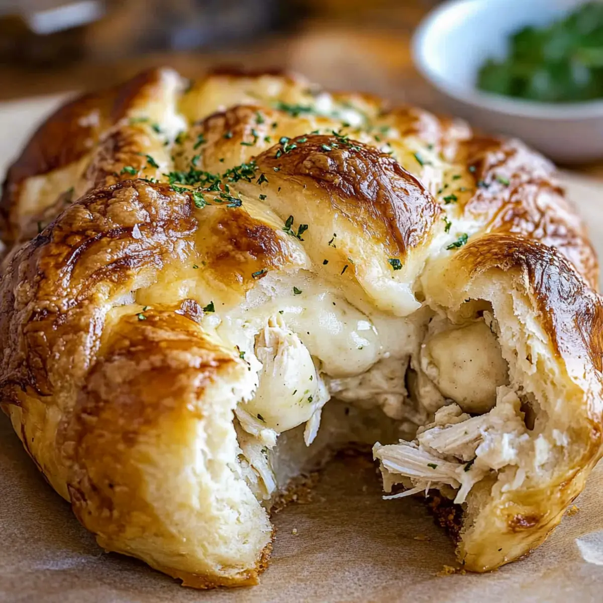 Chicken Alfredo Monkey Bread tkukdl