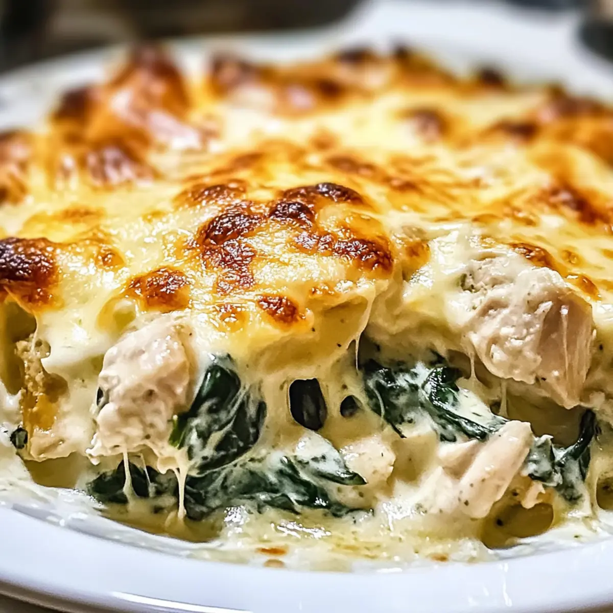 Chicken and Spinach Casserole with Cream Cheese ihljri