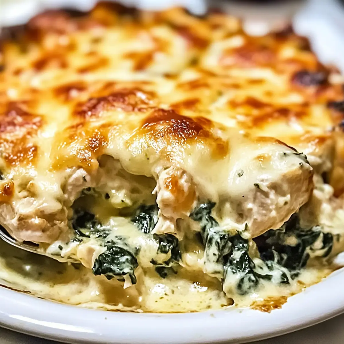 Chicken and Spinach Casserole with Cream Cheese un5blj
