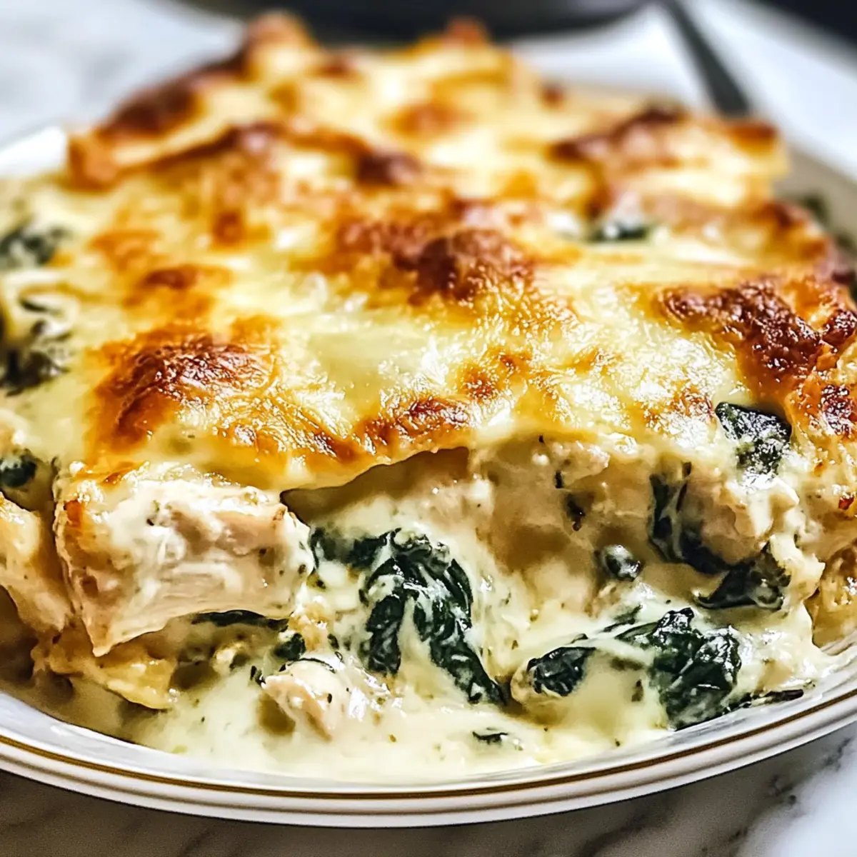 Chicken and Spinach Casserole with Cream Cheese zayhul