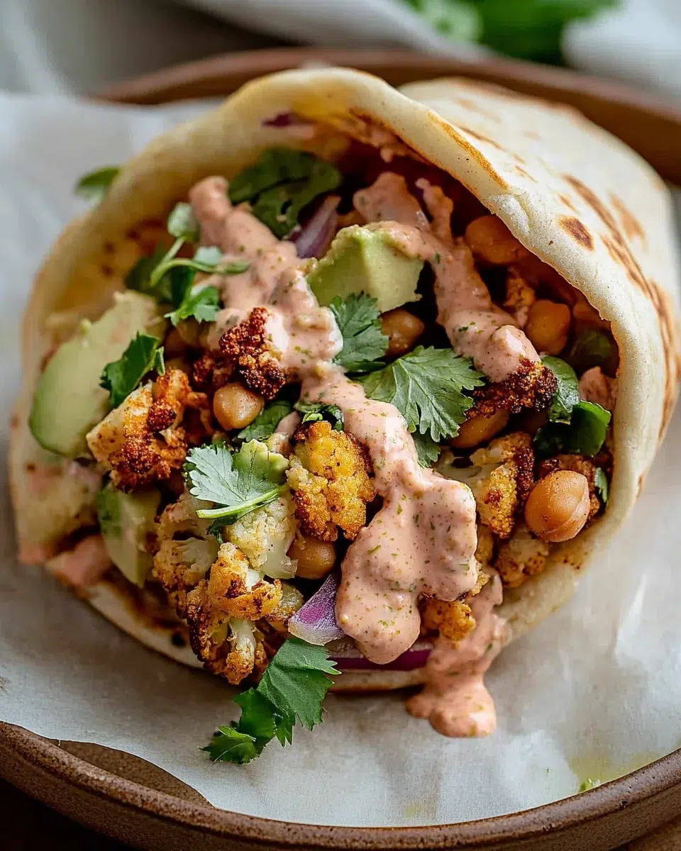 Chili Lime Chickpea Cauliflower Wrap: A Flavorful Delight!