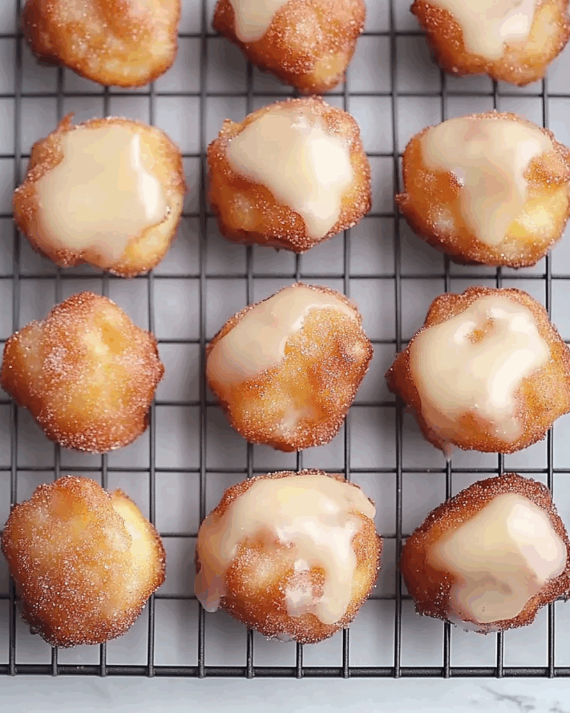Cinnamon Sugar Air Fryer Apple Fritters 2