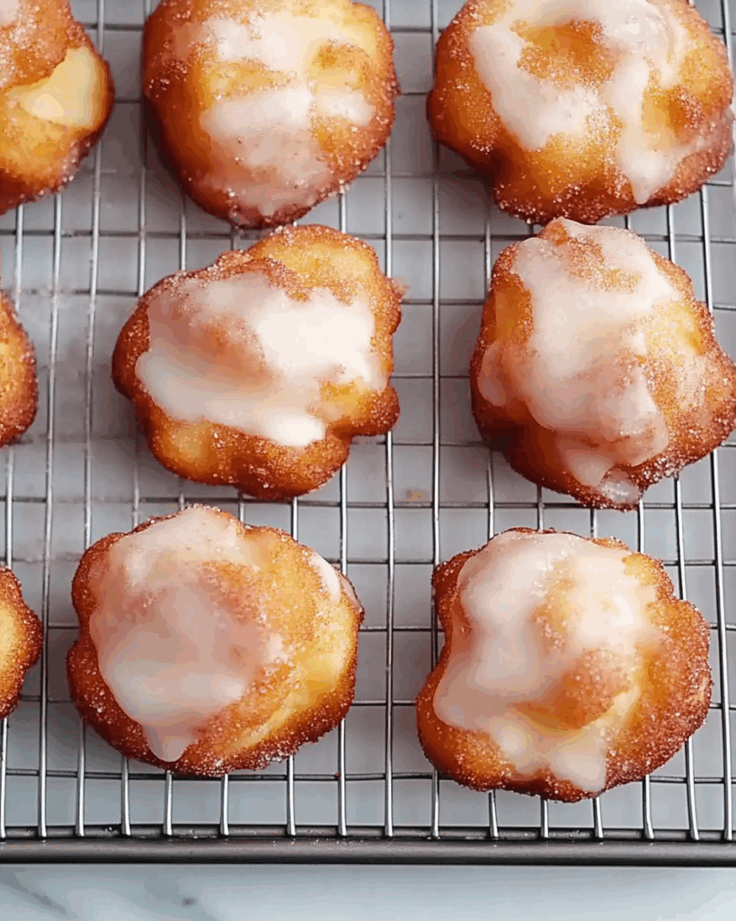 Cinnamon Sugar Air Fryer Apple Fritters 3