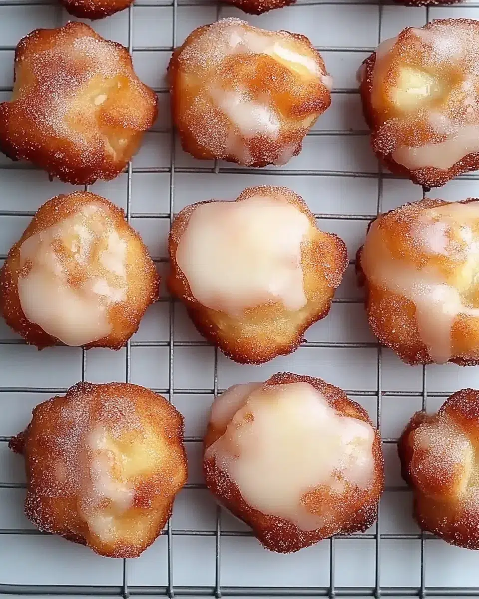 Cinnamon Sugar Air Fryer Apple Fritters are Delightful!