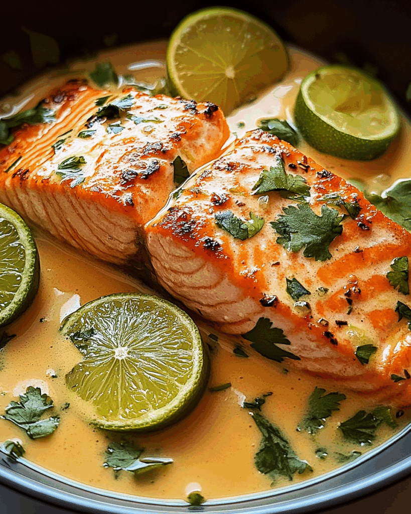 Coconut Lime Poached Salmon 2 1