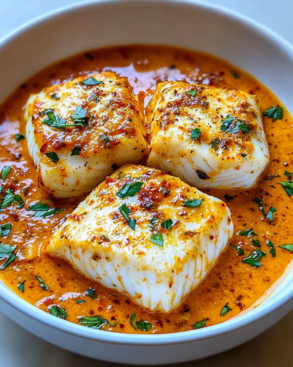 Cod in Roasted Red Pepper Sauce: A Flavorful Delight!
