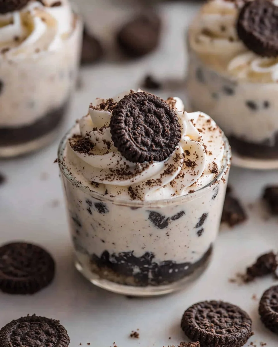 Cookies and Cream No-Bake Cheesecake Cups are irresistible!
