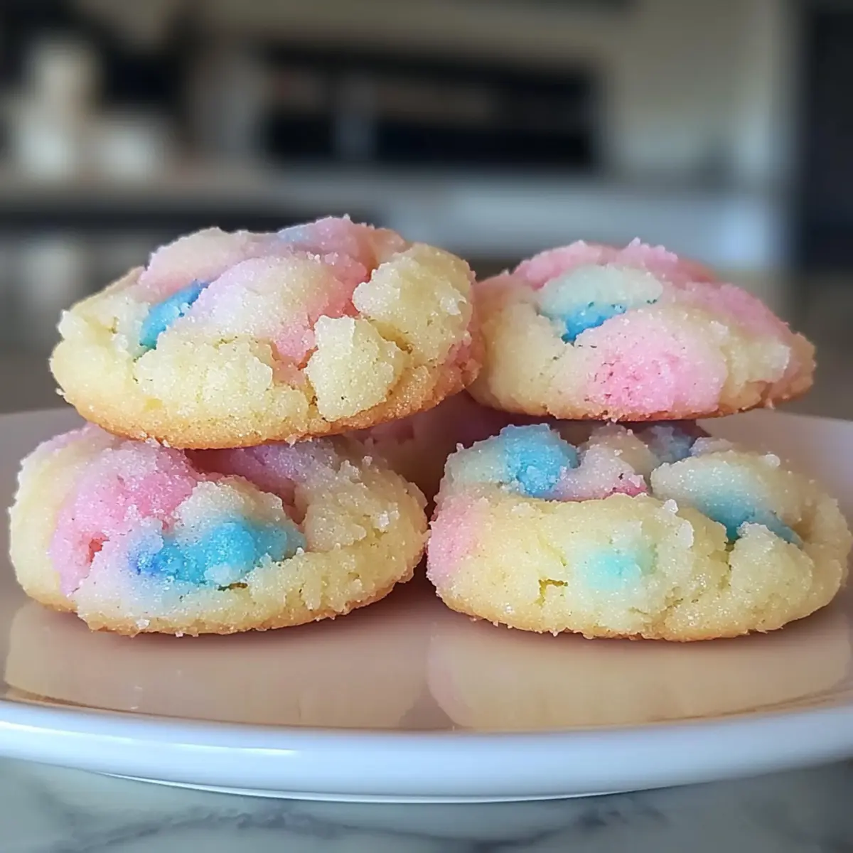 Cotton Candy Cookies jkluko