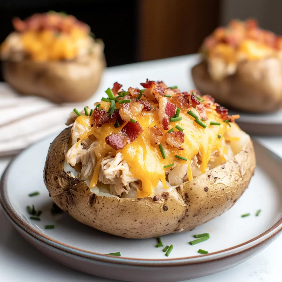 Crack Chicken Stuffed Baked Potatoes vbipuq