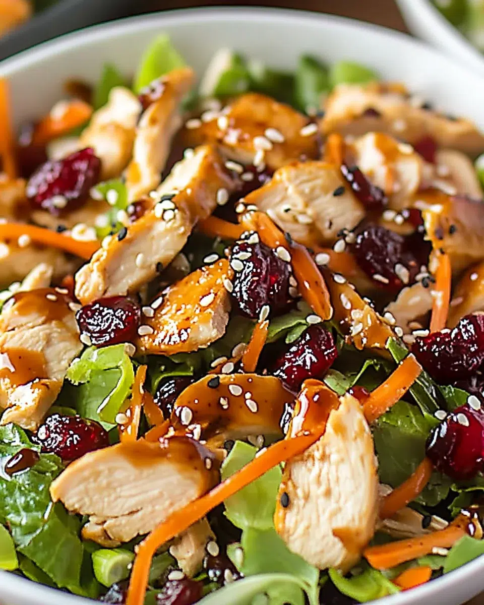 Cranberry Asian Chicken Salad: A Fresh Flavor Explosion!