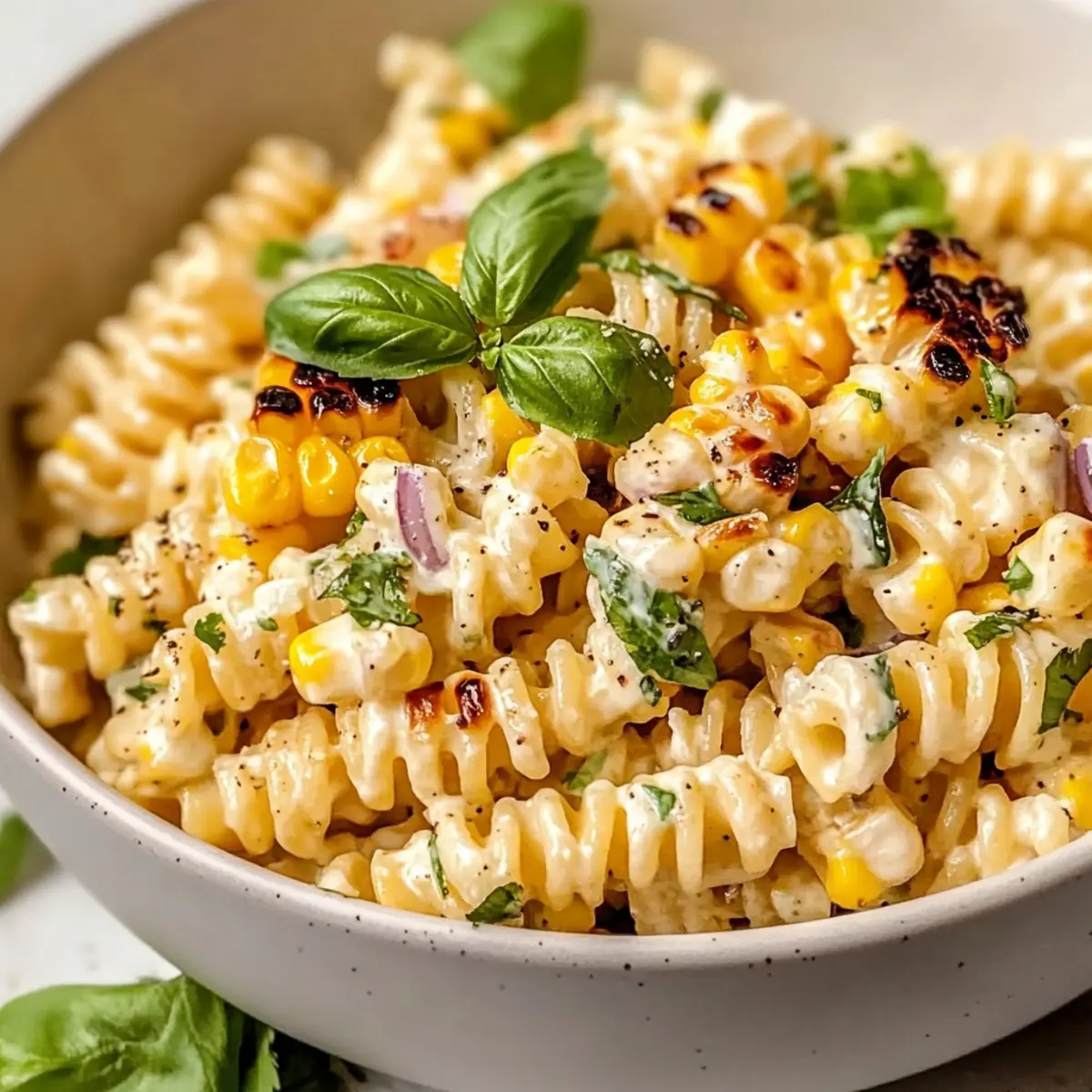Creamy Street Corn Pasta Salad yrqd4i