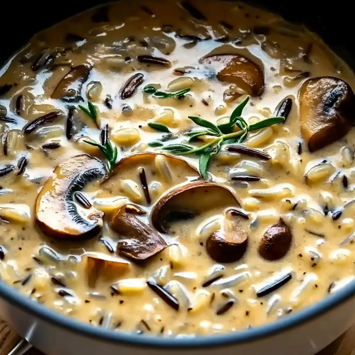 Creamy Wild Rice and Mushroom Soup for Cozy Nights In
