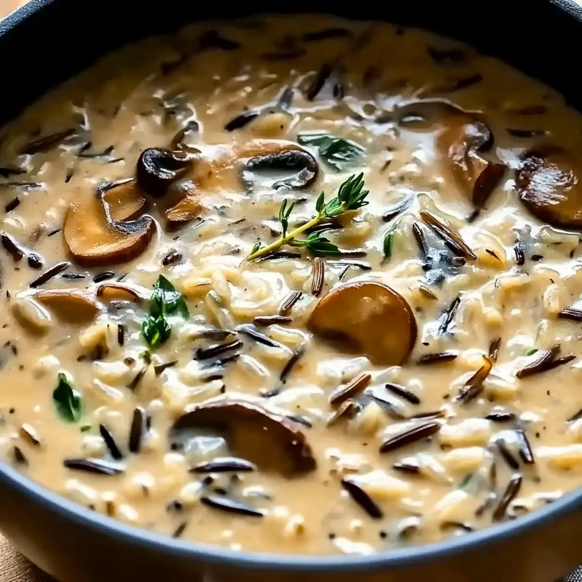 Creamy Wild Rice and Mushroom Soup iygigv