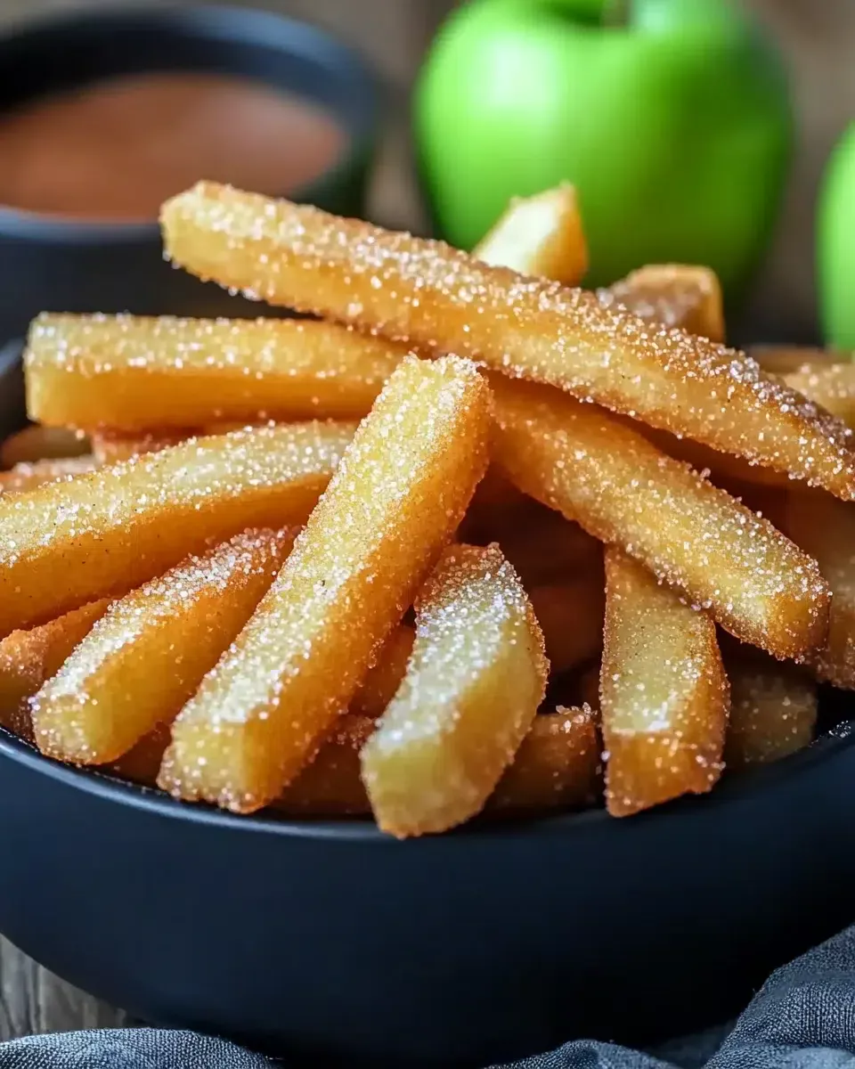 Crispy Air Fryer Apple Fries that Everyone Will Love