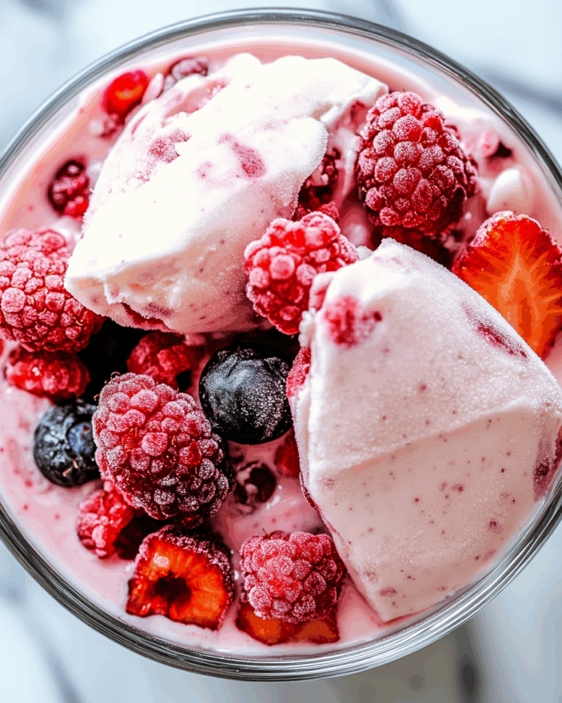 Frozen Greek Yogurt Bark with Berries 2 1