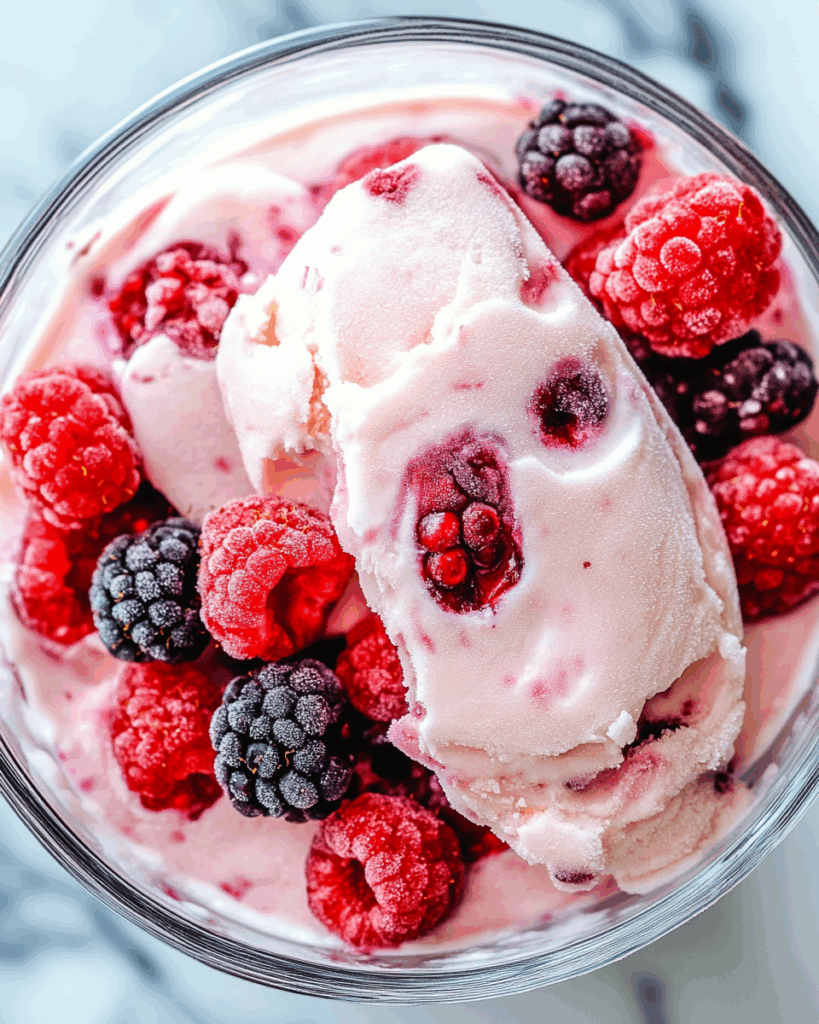 Frozen Greek Yogurt Bark with Berries 3 1