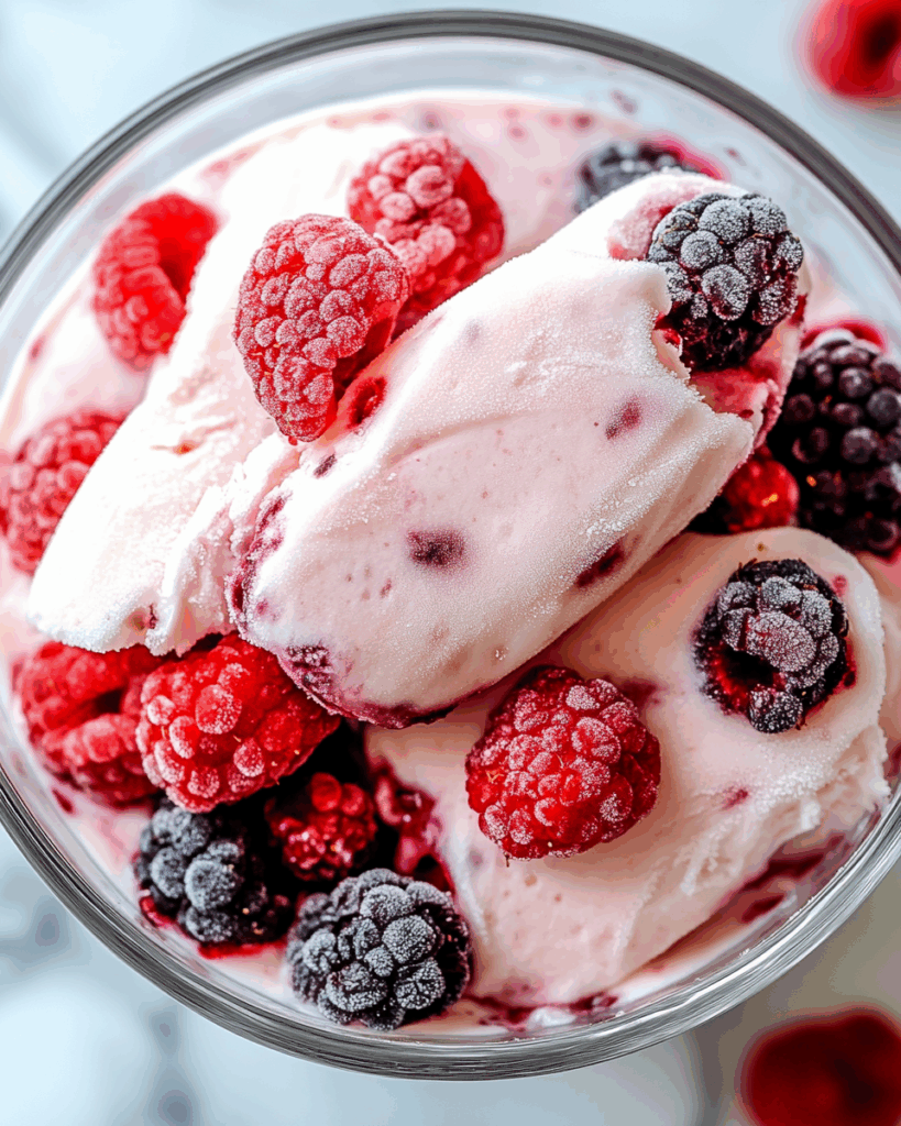 Frozen Greek Yogurt Bark with Berries 4