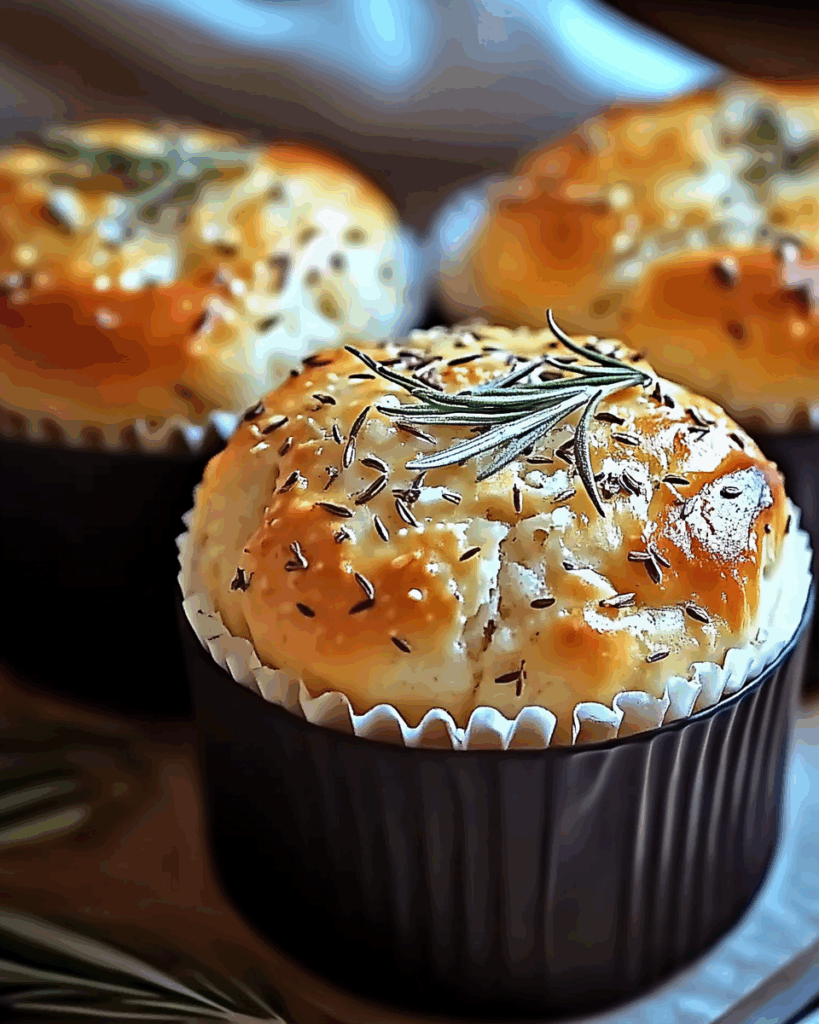 Garlic Rosemary Focaccia Muffins 2