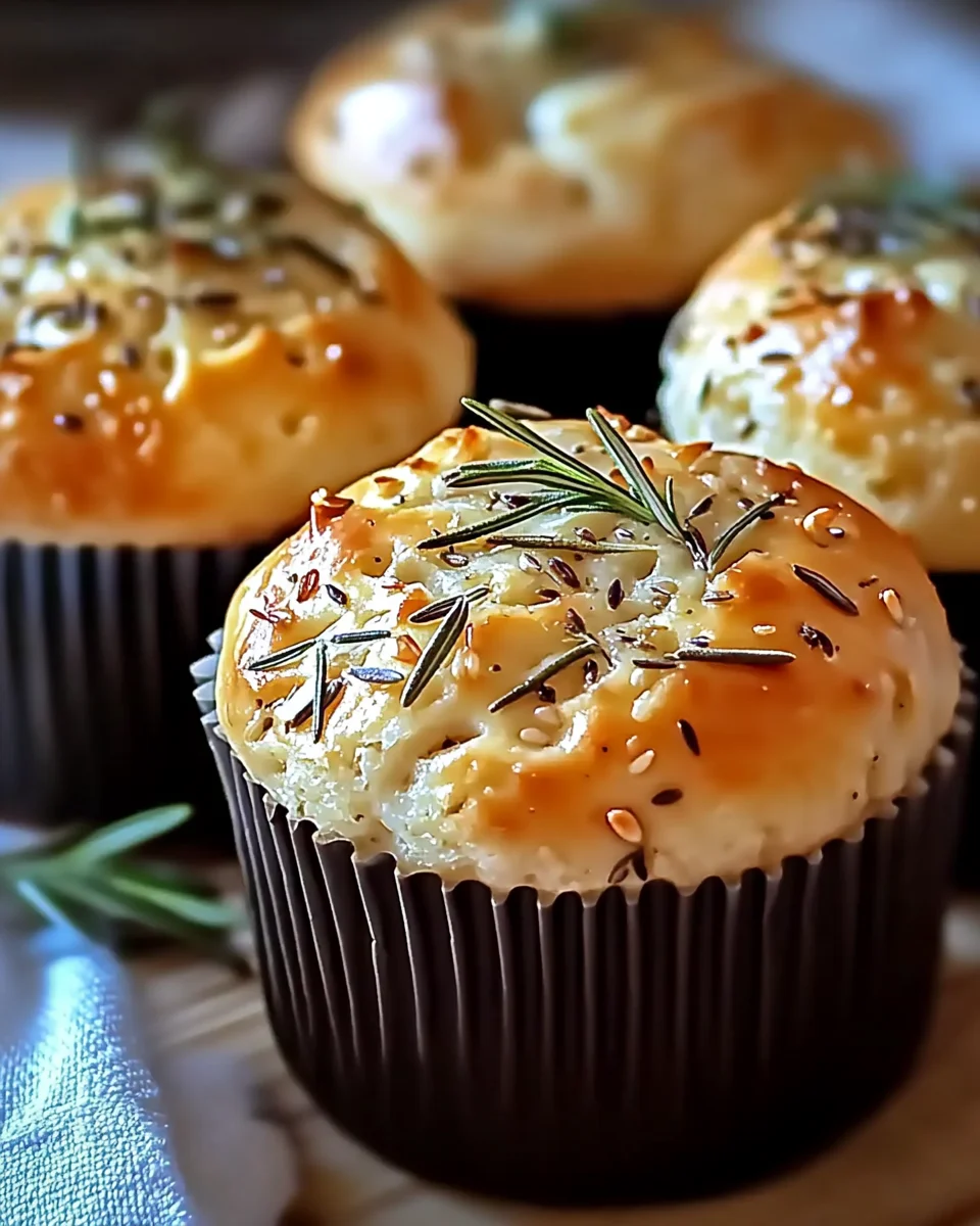 Garlic Rosemary Focaccia Muffins: A Delicious Recipe!