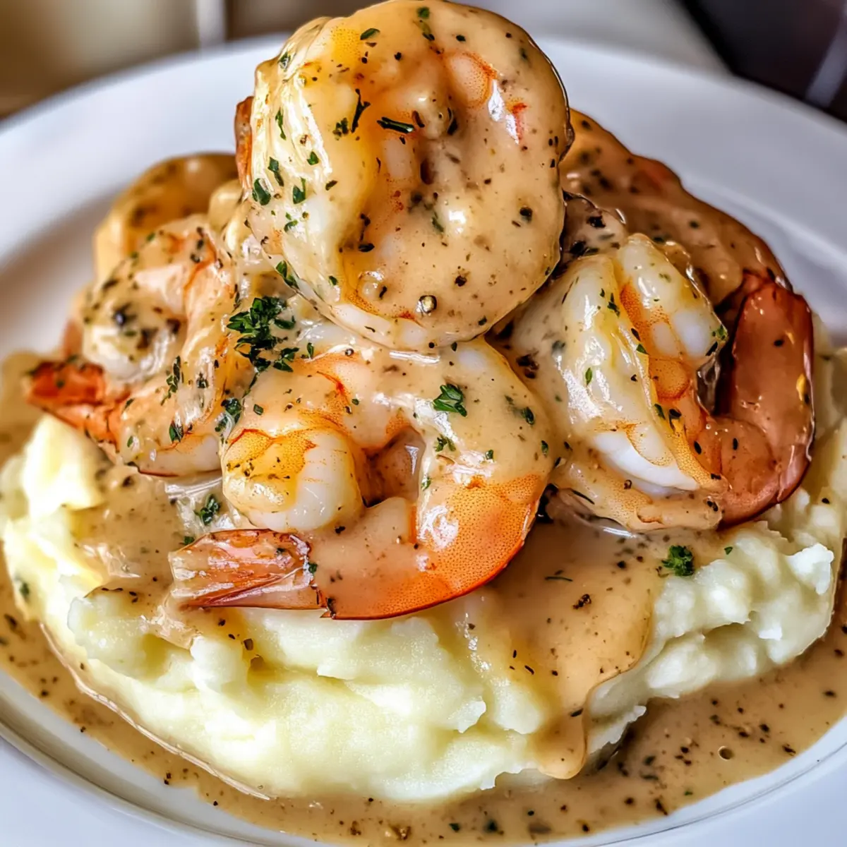 Garlic Shrimp Over Mashed Potatoes: A Cozy Gourmet Delight