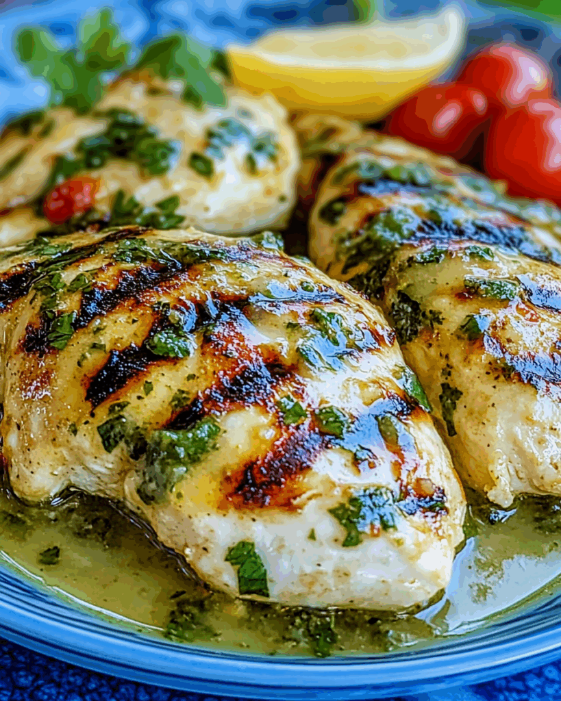 Grilled Salsa Verde Pepper Jack Chicken