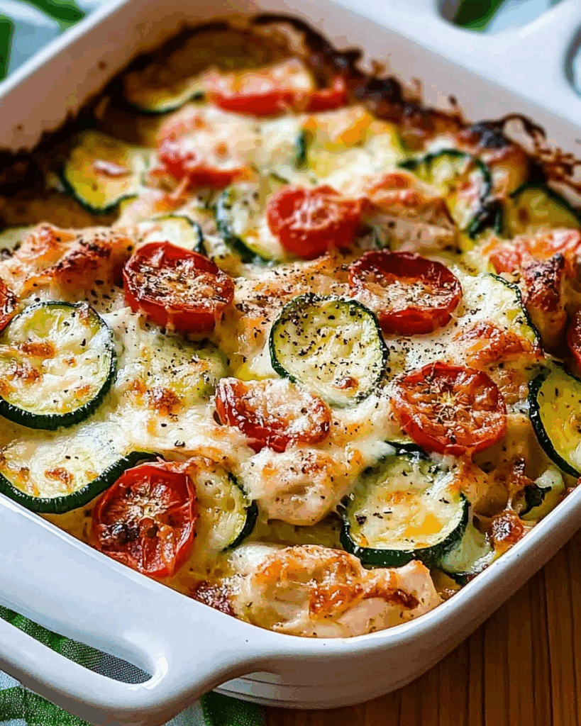 Mediterranean Chicken and Zucchini Bake 3