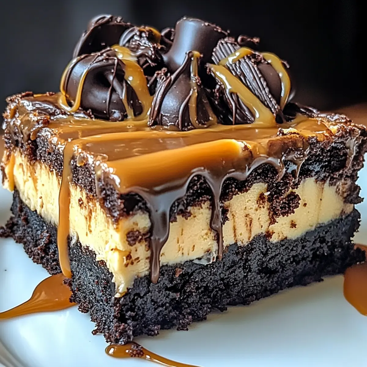 Milky Way Caramel Cheesecake Brownies vvqe4w